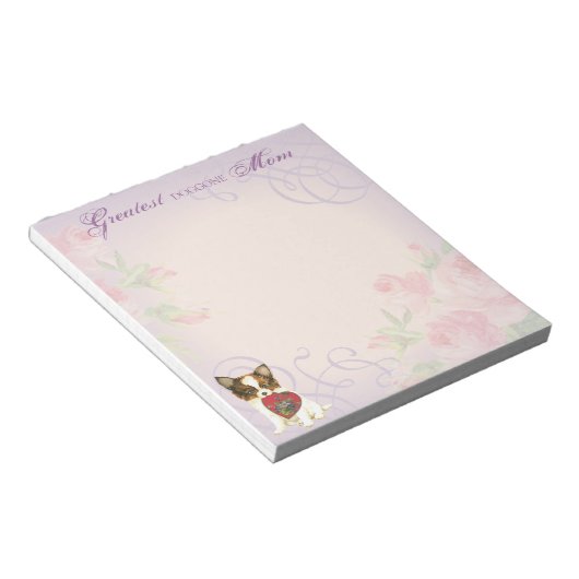 Mama Papillon Heart Notizblock (angewinkelt)