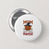 Mama-Patch-Halloween-Kürbis-Hexenhut-Totenkopf_1 Button (Vorne & Hinten)