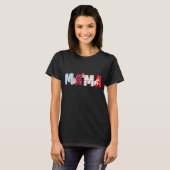 Mama Patchwork Letters Shirt - Niedliches Herzdesi (Vorne ganz)