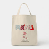 Mama Patchwork Tasche - Heart & Floral Mother Day (Rückseite)