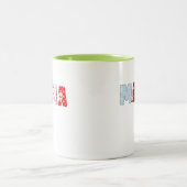 Mama Patchwork Tasse - Niedliches Herzdesign (Mittel)
