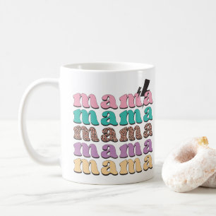 Mama Pattern Happy Mütter Day Mama Kaffeetasse