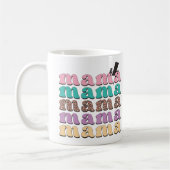 Mama Pattern Happy Mütter Day Mama Kaffeetasse (Links)