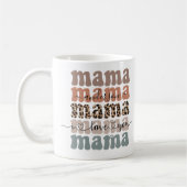 Mama Pattern Moderne Mama Kinder nennen Muttertag Kaffeetasse (Links)