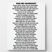 MAMA PEASE TISS ME DOODNIGHT Gedicht Fotoplatte (Vorderseite)