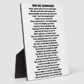 MAMA PEASE TISS ME DOODNIGHT Gedicht Fotoplatte (Seite)