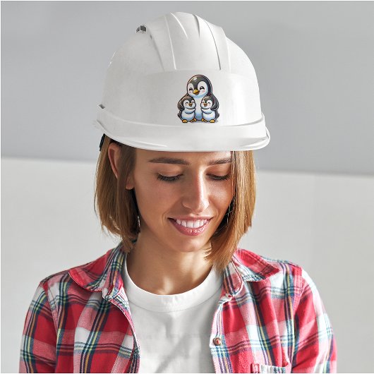 Mama Penguin und ihre Kinder Aufkleber