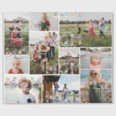 Mama | Personalisiert 10 Foto Geschenkpapier (Flach)