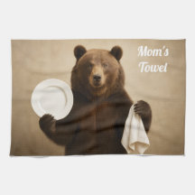 Mama Personalisiert Bear Kitchtuch