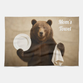 Mama Personalisiert Bear Kitchtuch Geschirrtuch