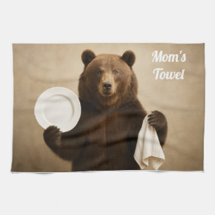 Mama Personalisiert Bear Kitchtuch Geschirrtuch