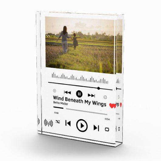 MAMA (PERSONALISIERT) FOTO BLOCK - Musikgeschenk (Rechts)