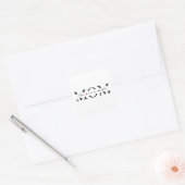 Mama Personalisiert Name Muttertag Quadratischer Aufkleber (Umschlag)