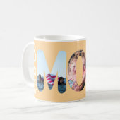 Mama Personalisiert Orange 3 Foto Kaffeetasse (Vorderseite Links)