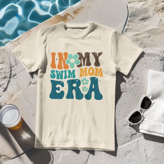 Mama Personalisierte Swim Mama Era Retro Tri-Blend Shirt