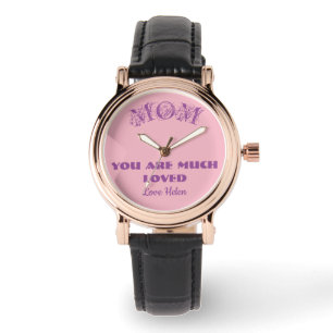 Mama Personalisierter Name Niedlich Geschenk für M Armbanduhr