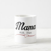 Mama personalisiertes Jahr benutzerdefiniertes Tex Kaffeetasse (Mittel)