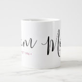 Mama Personalisiertes Jahr Jumbo-Tasse (Vorderseite)