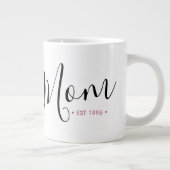 Mama Personalisiertes Jahr Jumbo-Tasse (Rechts)