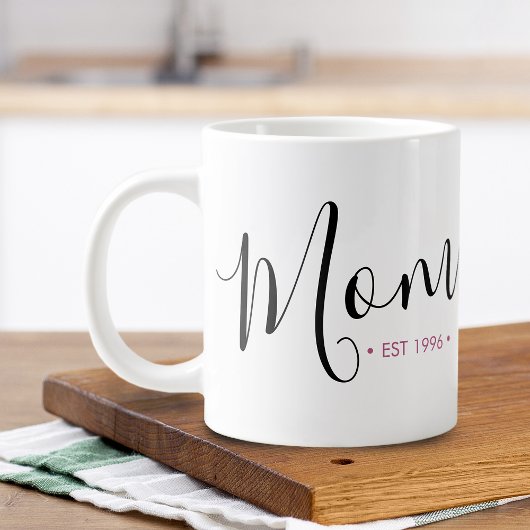 Mama Personalisiertes Jahr Jumbo-Tasse