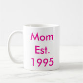 Mama Personalisiertes Jahr Kaffeetasse (Links)