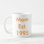 Mama Personalisiertes Jahr Kaffeetasse (Links)