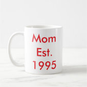 Mama Personalisiertes Jahr Kaffeetasse (Links)