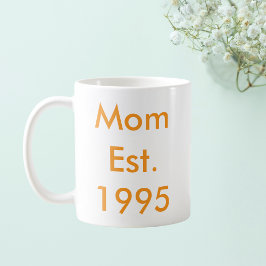 Mama Personalisiertes Jahr Kaffeetasse