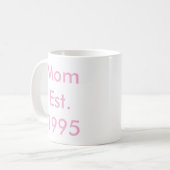 Mama Personalisiertes Jahr Kaffeetasse (Vorderseite Links)