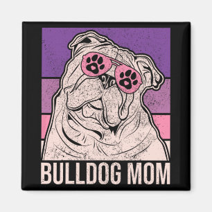Mama Pet Owner Animal Lover Outfit English Bulldog Magnet