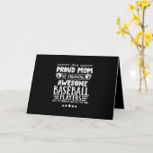 Mama Phantastisch Baseball-Spieler Karte (Gelbe Blume)