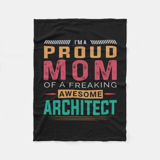 Mama Phantastischer Architekten Fleecedecke (Vorderseite)