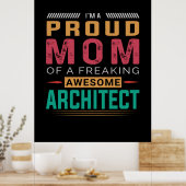 Mama Phantastischer Architekten Poster (Küche)