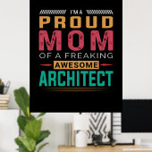 Mama Phantastischer Architekten Poster (Heimbüro)