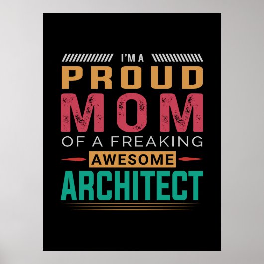 Mama Phantastischer Architekten Poster (Vorne)