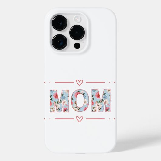 Mama Phone Case - Blumendesign, Muttertagsgeschenk (Rückseite)