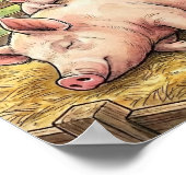 Mama Pig und Ferkel Kinderzimmer Poster (Ecke)
