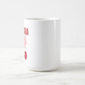 Mama Pink Bow und Red Cherries, Coquette-Stil Kaffeetasse (Mittel)