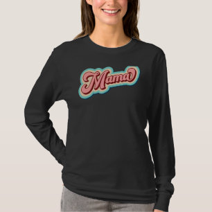 Mama Pink Retro Vintag Groovy Frauentag T-Shirt