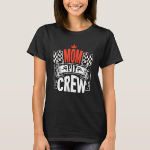 Mama Pit Crew Hosting Auto Race Geburtstagsparty T-Shirt