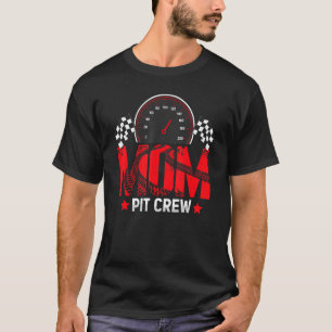 Mama Pit Crew Race Car Racing Birthday Family Pit T-Shirt