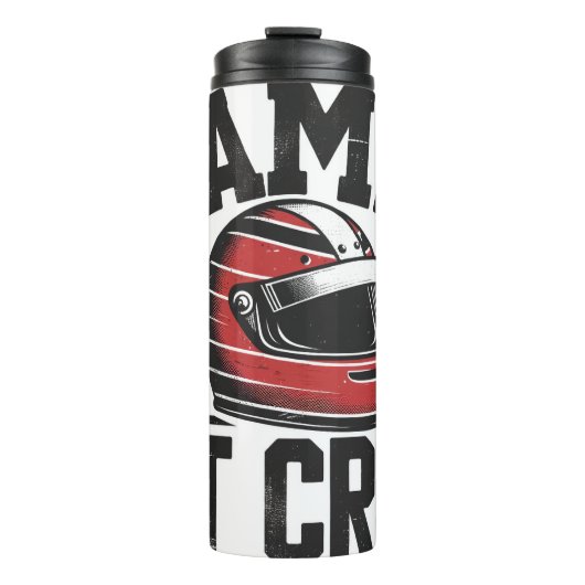 Mama Pit Crew Racing Thermosbecher (Vorderseite)