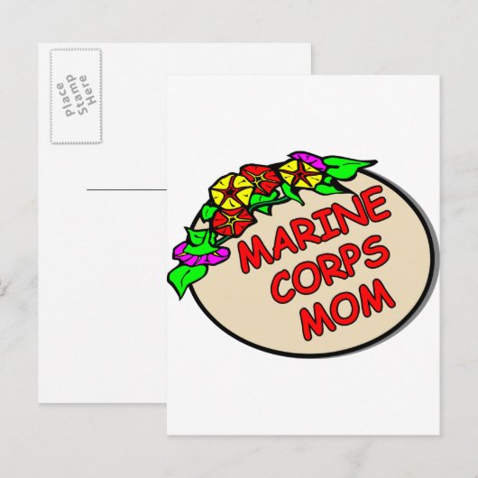 Mama Plaque Postkarte (Vorne/Hinten)