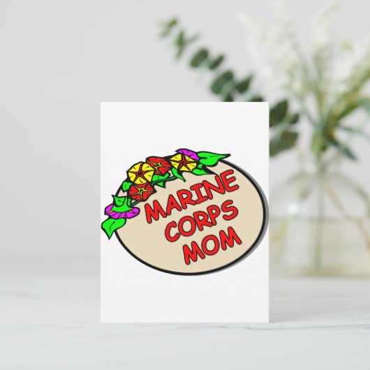 Mama Plaque Postkarte (Stehend Vorderseite)