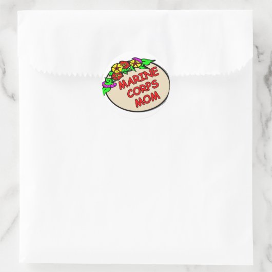 Mama Plaque Runder Aufkleber (Tasche)