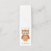 Mama-Play-Date-Eule Terminkarte (Außenseite Aufgefaltet)