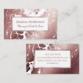 Mama Playdate Karte im Rosen-Gold und im weißen (Vorne/Hinten)