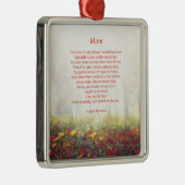 Mama-Poesie-Kollektor Silbernes Ornament (Rechts)