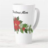Mama Poinsettias Latte Tasse (Rechte Ecke)