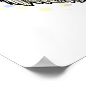 Mama-Polar-Bär und -Cube Poster (Ecke)